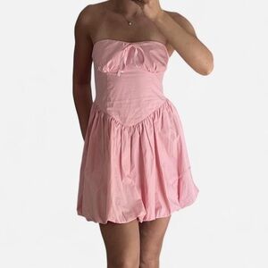 Princess Polly Strapless Pink Bubble Dress 💖